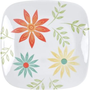 Corelle Plato de almuerzo cuadrado Happy Days 8-34″ Corelle Plato de almuerzo cuadrado Happy Days 8-34″