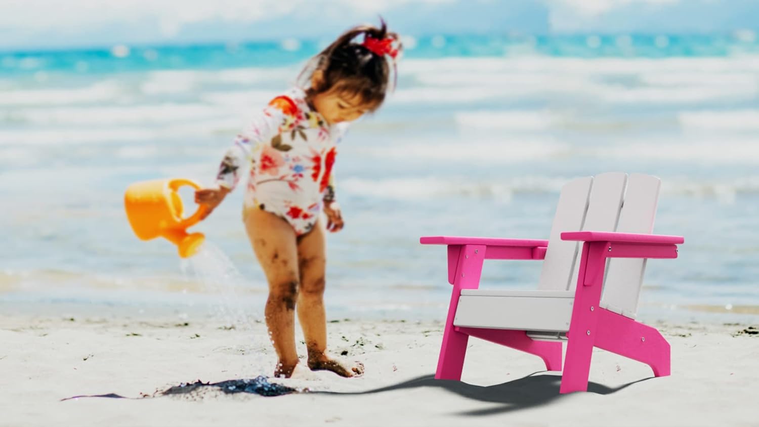 RESINTEAK – Silla Adirondack para niños, sillas de plástico para jugar en interiores y exteriores, juego cómodo para fogata, fogata, patio y