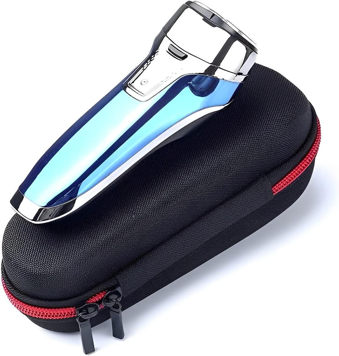 AMSAMOTION Funda para afeitadora eléctrica Braun Series 3Series 5Series 7Series 9, 3040s, 3010S, 5018s, 5140s, 7058cc, 9460cc, funda protectora
