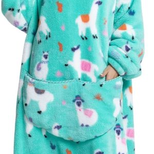 Manta con capucha para mujeres y adultos, de gran tamaño, sudadera con capucha (alpaca-extra larga) Manta con capucha para mujeres y adultos, de gran tamaño, sudadera con capucha (alpaca-extra larga)