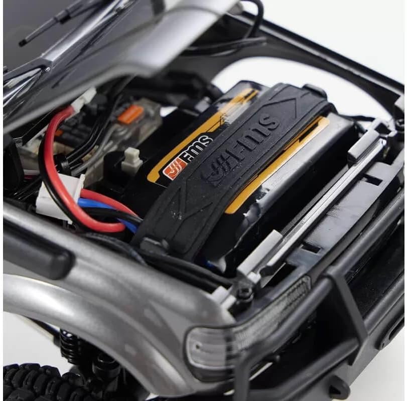 WOWRC FMS RC Crawler Toyota Cruiser LC80 FCX18-118 Camiones todoterreno 4X4 RC Rock Crawler con transmisión de 2.4 GHz, ejes de portal, luces LED,