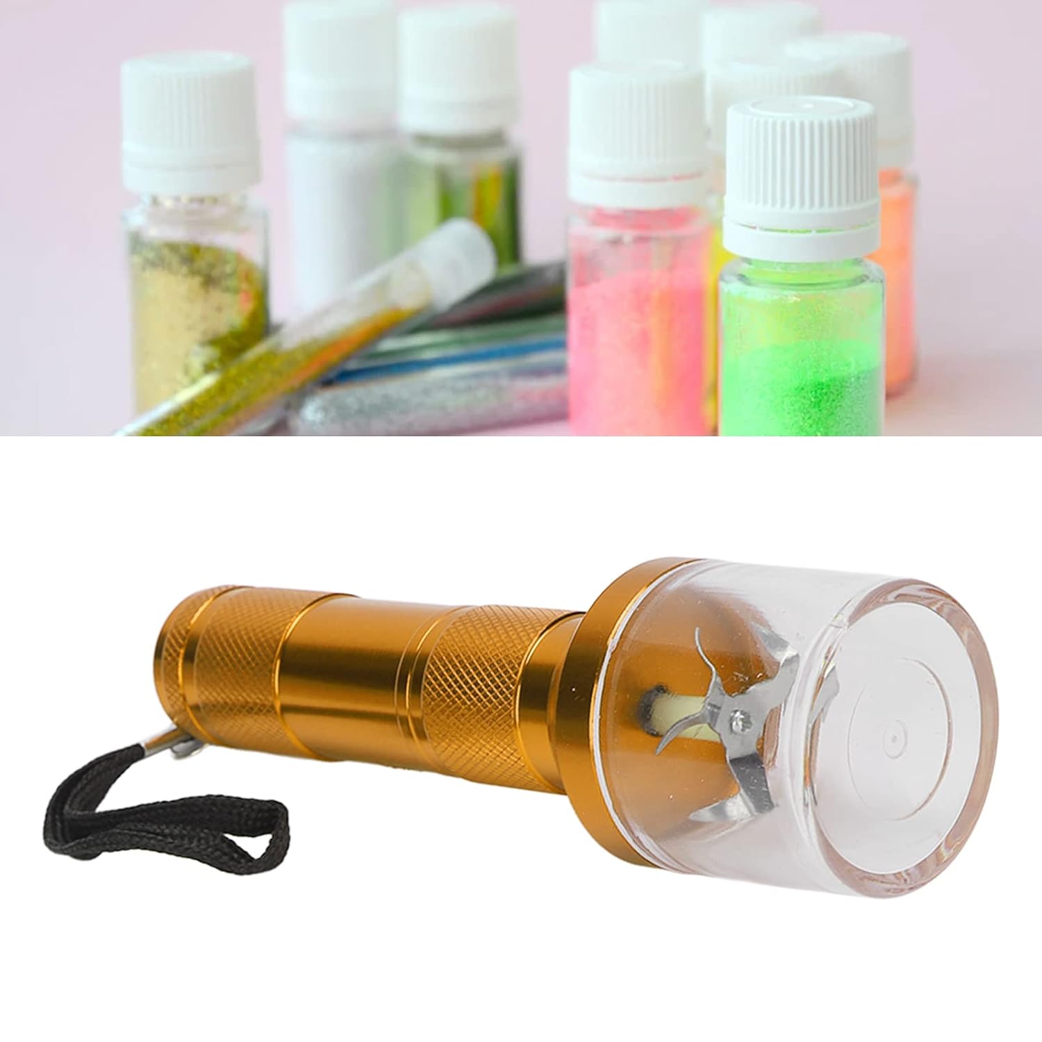 Molinillo de mezcla de polvo para arte de uñas, mezclador de polvo de uñas, licuadora eléctrica de aluminio, máquina de molienda de polvo,