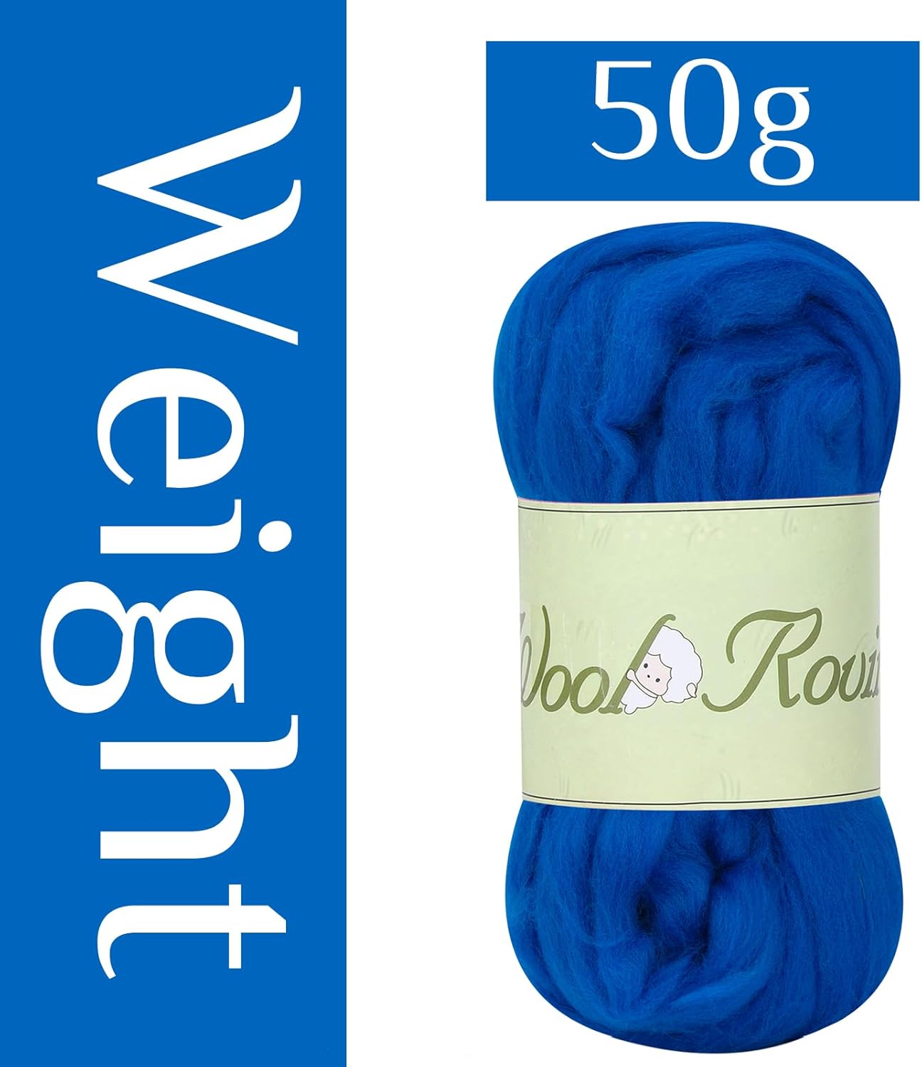 Mayboos Hilo de lana de 1.76 onzas, lana natural de color, suministros de fieltro de lana pura, lana gruesa para fieltro de aguja, fieltro húmedo,