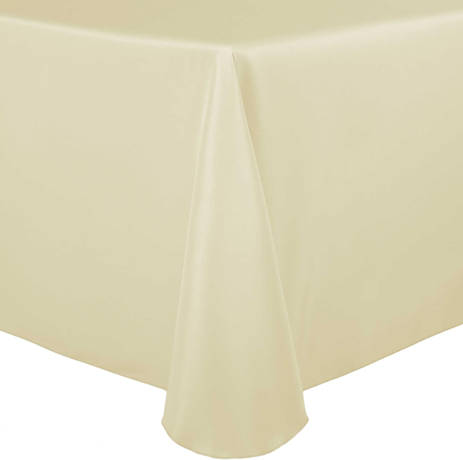 Ultimate Textile Mantel ovalado de lino de poliéster de 60 x 84 pulgadas, color beige