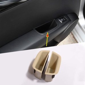 YIWANG Caja de almacenamiento para manija de puerta de automóvil, caja de reposabrazos para Mercedes Benz Clase C W204 2008-2014 accesorios (beige, YIWANG Caja de almacenamiento para manija de puerta de automóvil, caja de reposabrazos para Mercedes Benz Clase C W204 2008-2014 accesorios (beige,
