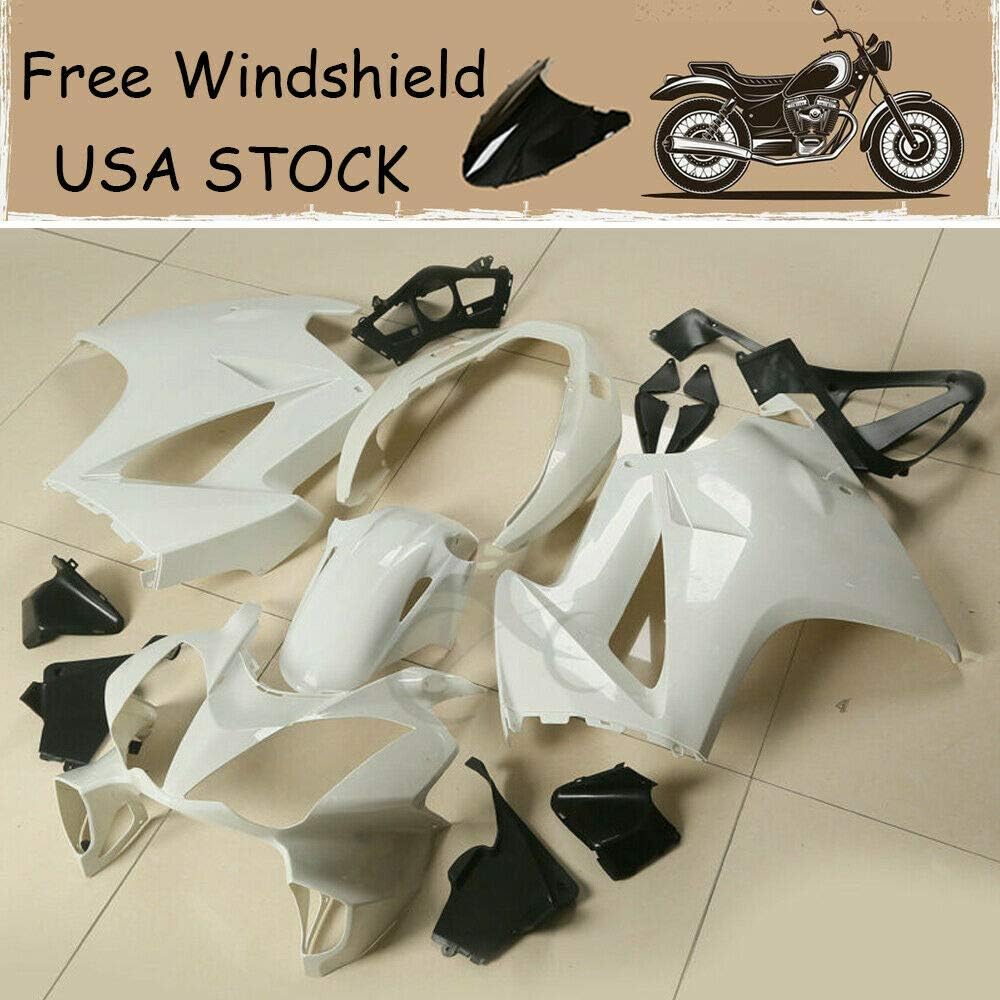 SLMOTO Inyección de carenado ABS sin pintar para Honda VFR800 VFR 800 Interceptor 2002 2003 2004 2005 2006 2007 2008 2009 2010 2011 2012