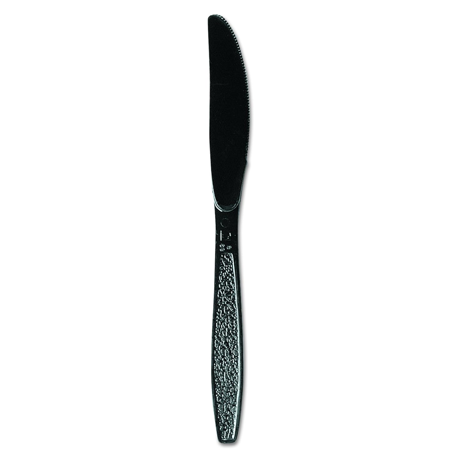 Solo GDR6KN-0004 Cuchillo negro PS de peso extra pesado – a granel (caja de 1000)