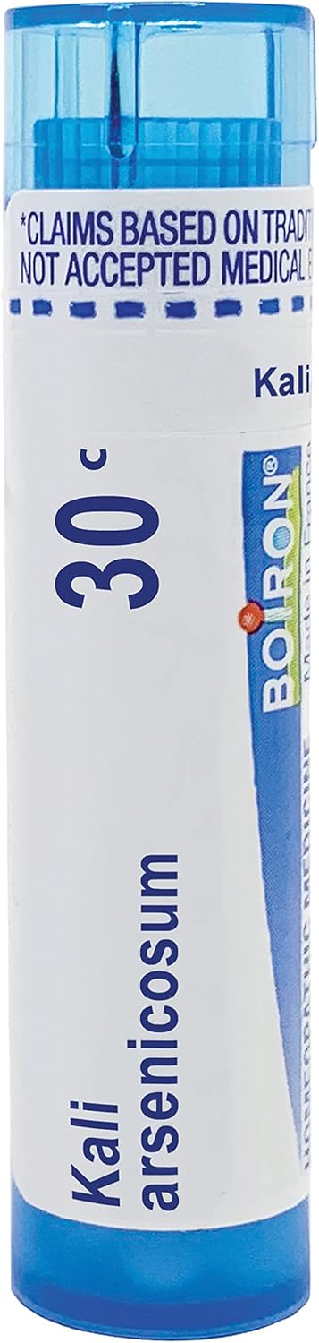 Boiron Kali Arsenicosum 30C para piel seca con picazón empeorada por el calor, 80 pellets