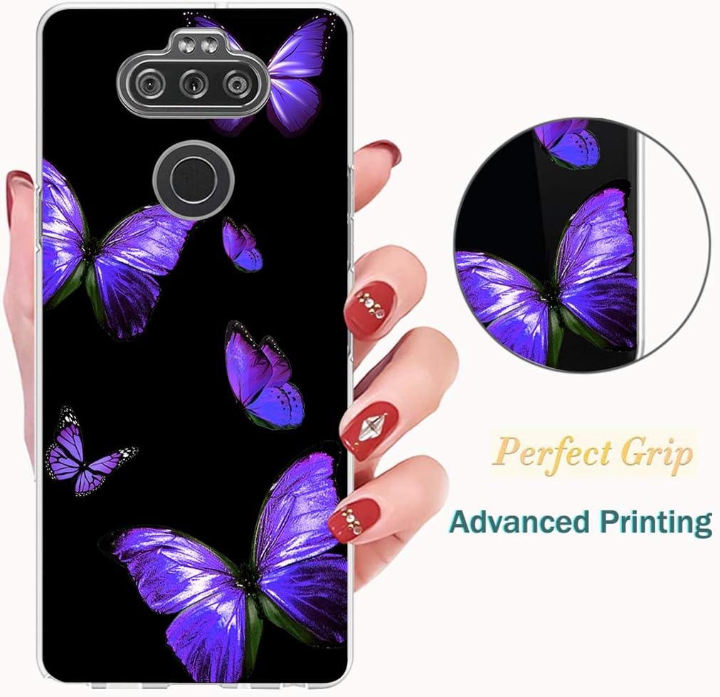 Zoeirc Funda para LG Aristo 5 Pluspara LG K31LG Risio 4para LG Phoenix 5para LG Fortune 3 Funda transparente para niñas, TPU suave a prueba de