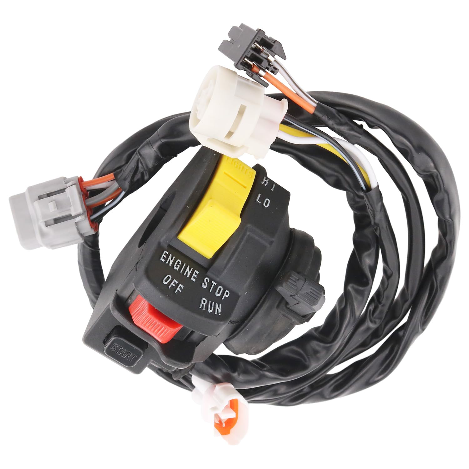 Interruptor de parada de arranque del manillar 37400-07G90 compatible con Suzuki Quadsport Z400 LTZ400 2003-2004 botón de encendido y apagado del