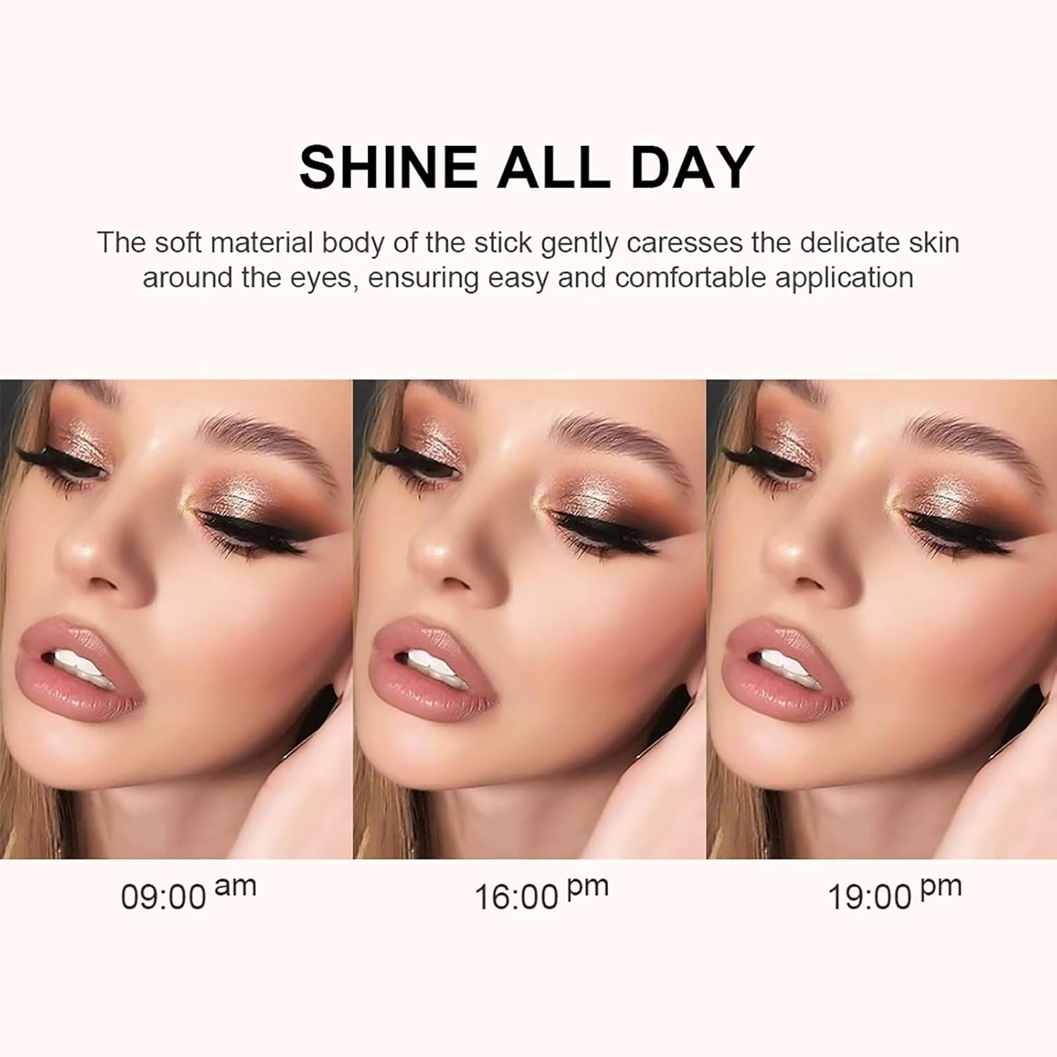 Barra de sombra de ojos, sombra de ojos en barra iluminadora (2#Champagne Shimmer)