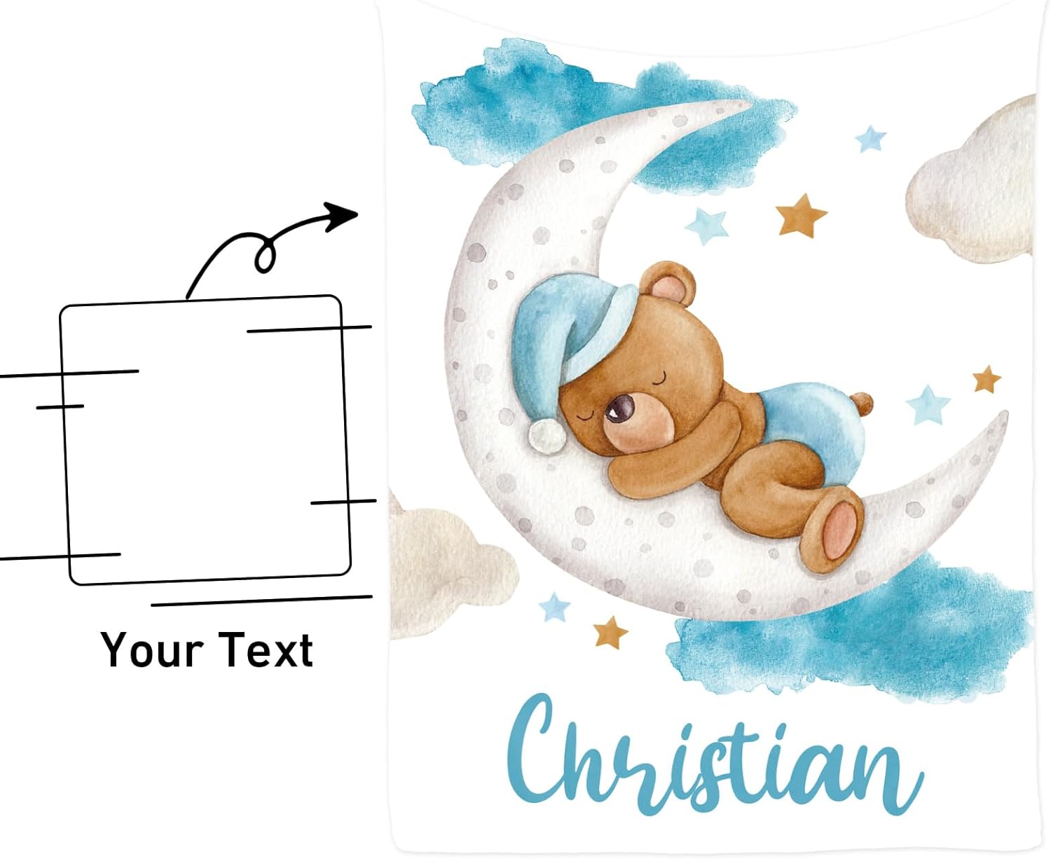 Juego de ropa de cama personalizado para cuna juego de guardería con nombre personalizado y tema impreso, juego de cuna de 5 piezas suave y seguro
