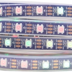 WS2812B Tira de LED RGB direccionable individualmente de 16.4 pies 5050SMD Smart Flexible Dream a todo color 60Pixelsm Luz PCB negra IP67 WS2812B Tira de LED RGB direccionable individualmente de 16.4 pies 5050SMD Smart Flexible Dream a todo color 60Pixelsm Luz PCB negra IP67