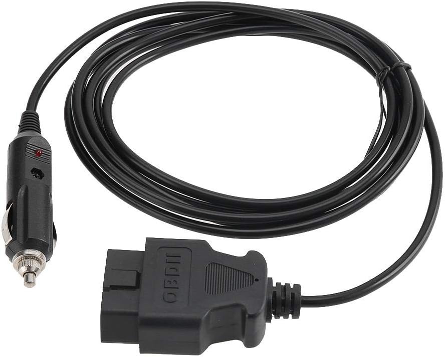 KIMISS Cable de fuente de alimentación de emergencia, OBD II para vehículo ECU de emergencia de 12 V, protector de memoria con clip