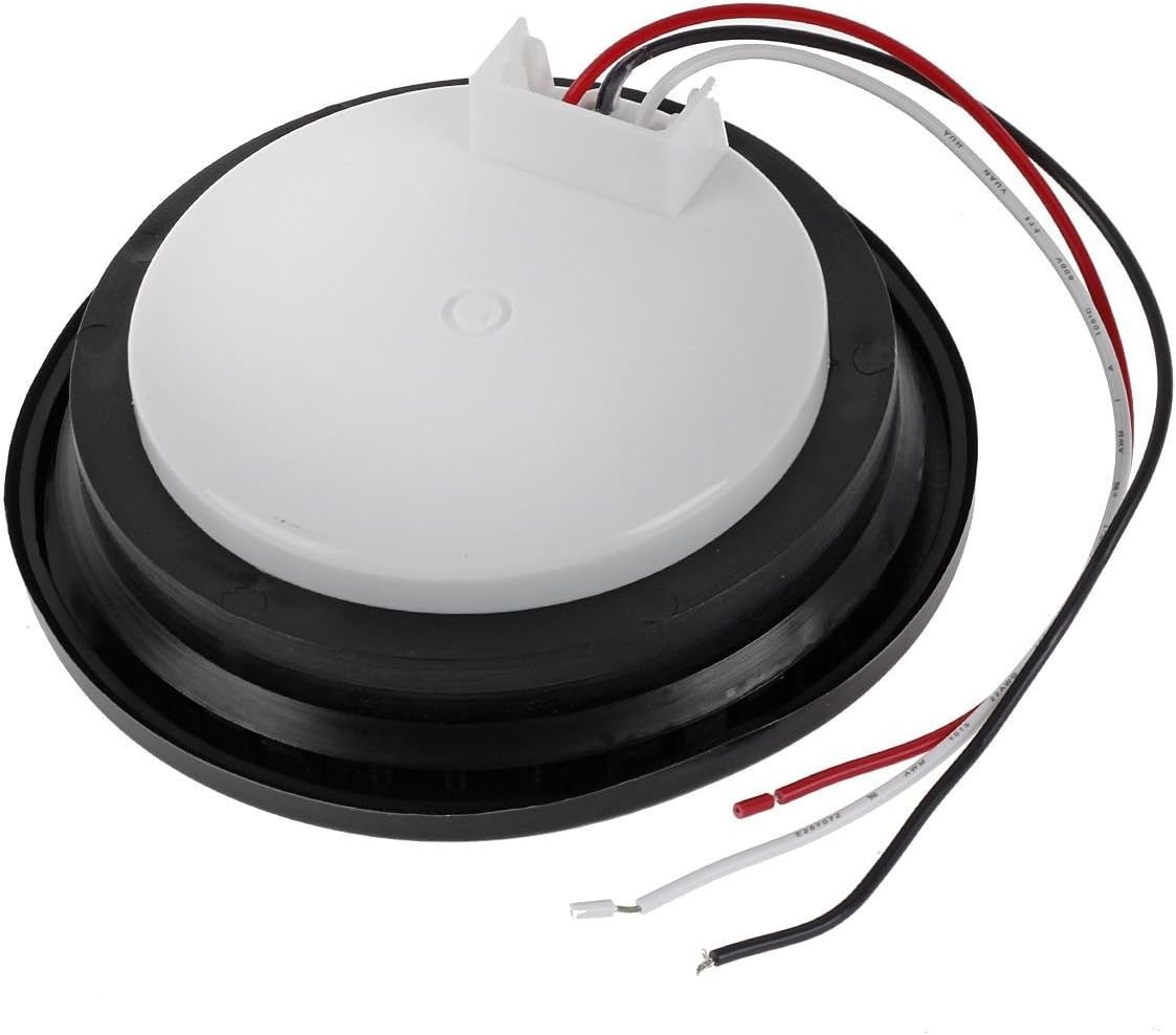 Partsam 2 luces selladas redondas de 4 pulgadas superbrillantes, 40 diodos LED, luces selladas, montaje rojo, montaje de goma para camiones,