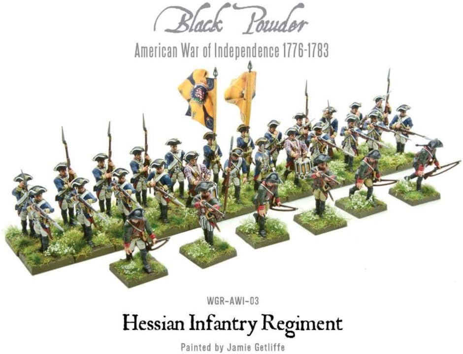 Black Powder Revolutionary War Hessian Regiment 156 Kit de modelo de plástico WGR-AWI-03