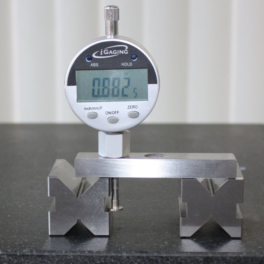 iGaging 400-D69,calibrador de profundidad electrónico con indicador digital, rango de medición 022″, resolución 0.0005″, base de 2posiciones