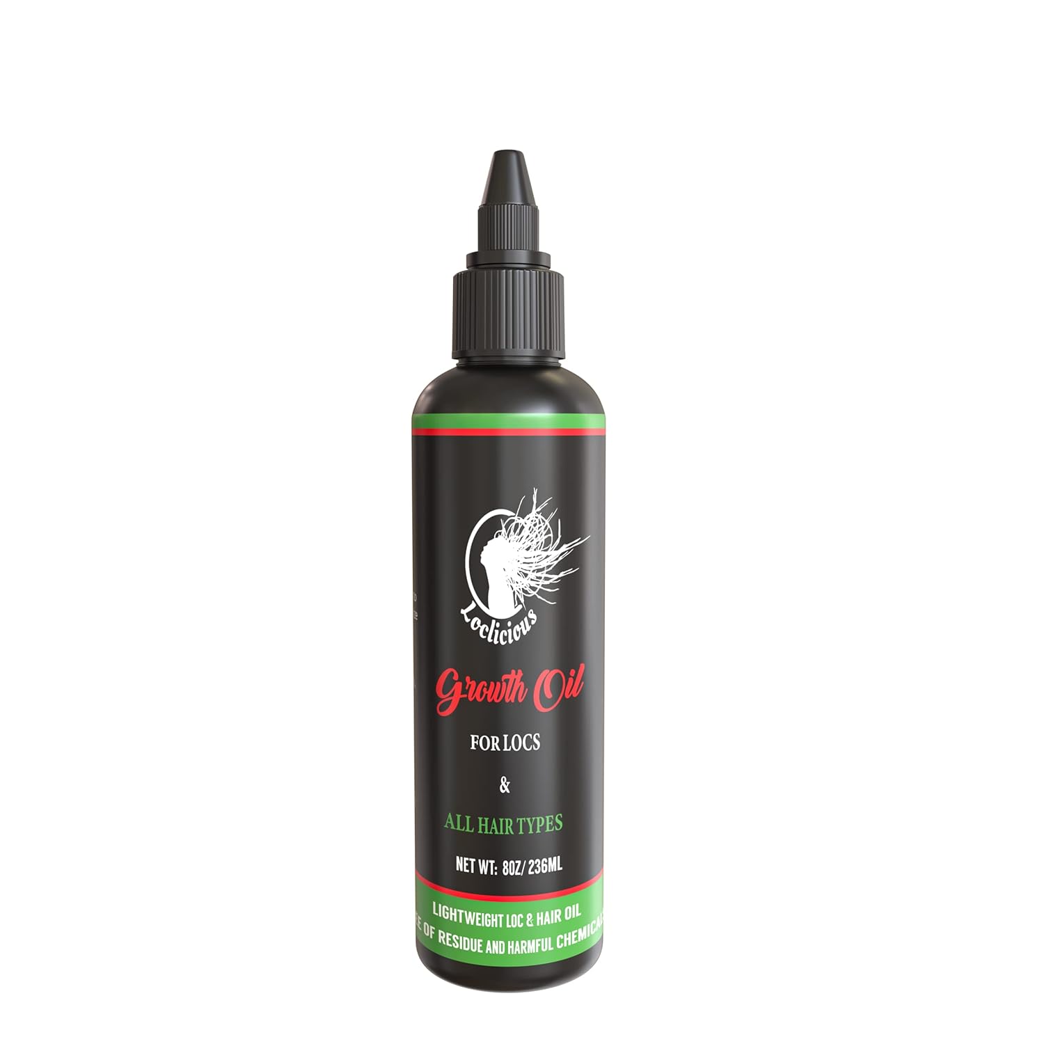 Loclicious Aceite nutritivo para el cabello de Loc y cuero cabelludo, aceite de peinado ligero para todo tipo de rastas, cabello natural, rastas y
