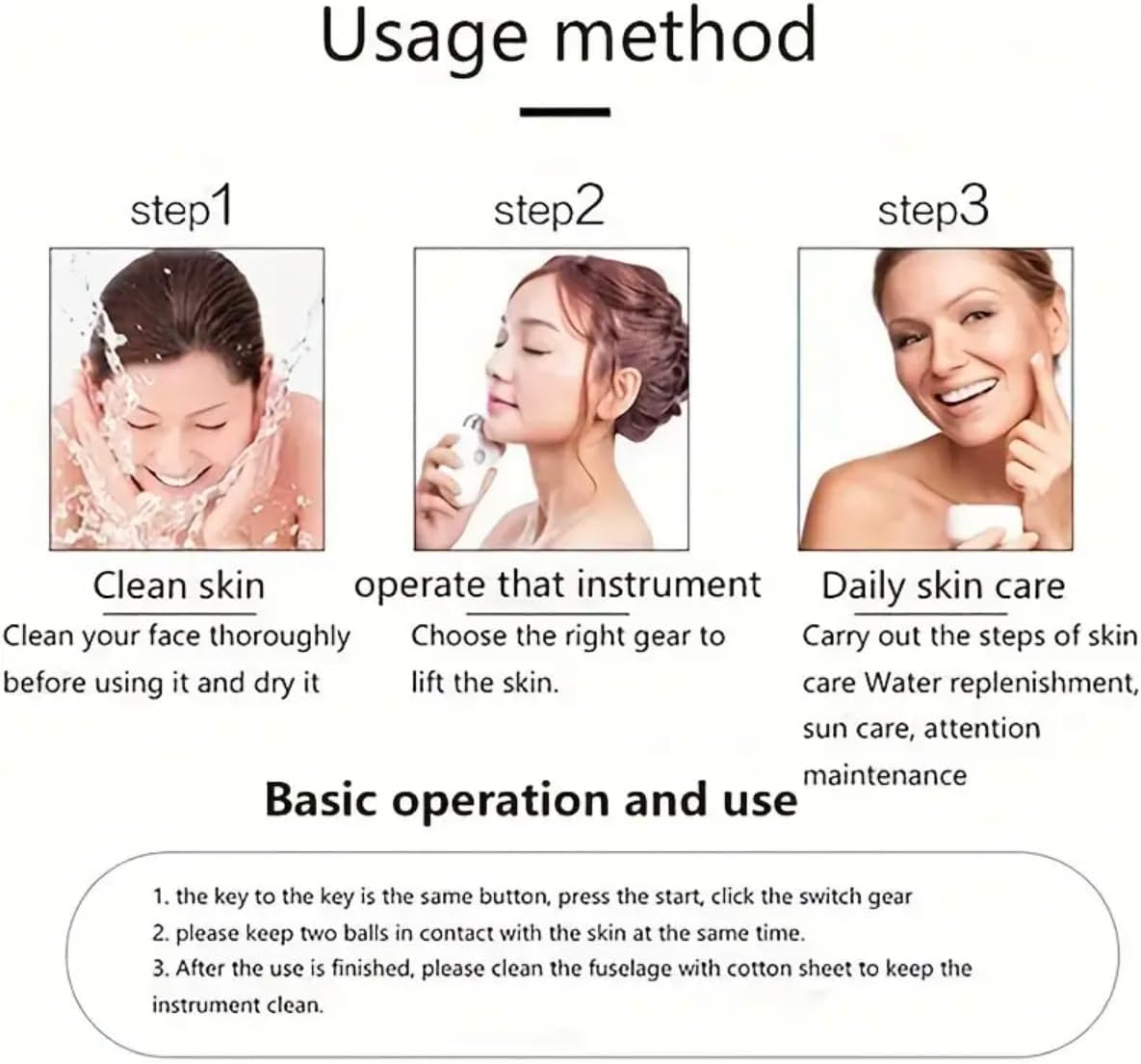 Microcurrent V-Face Tool Mini masajeador eléctrico para antienvejecimiento, reducción de arrugas, spa de rejuvenecimiento, estiramiento facial