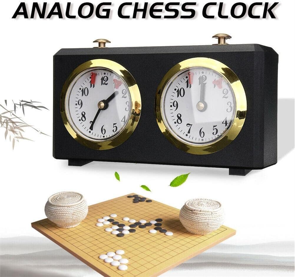 Reloj de ajedrez profesional, temporizador de ajedrez de cuenta regresiva, temporizador de ajedrez analógico de torneo, reloj de ajedrez mecánico de