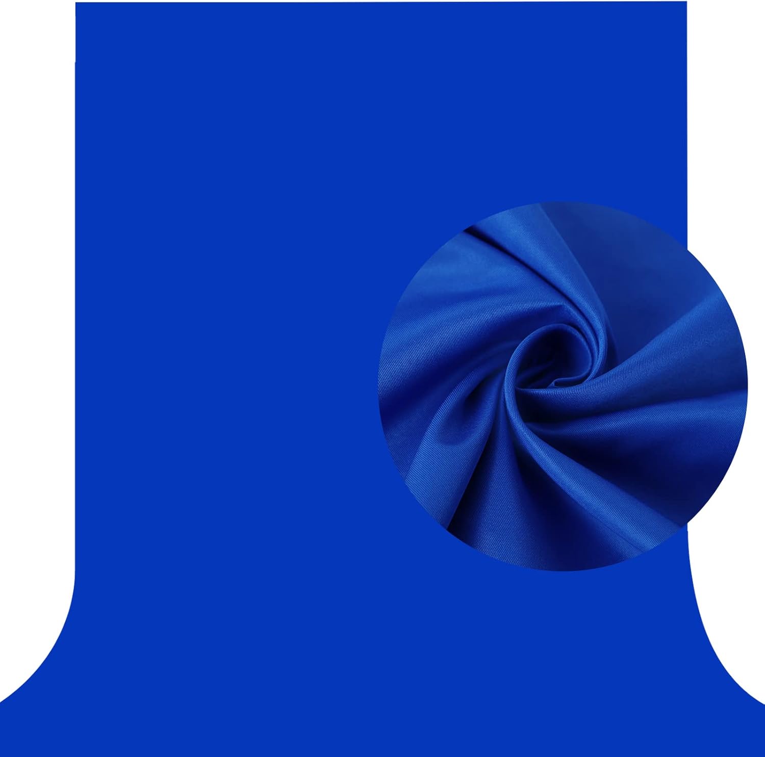 Aimosen Fondo de pantalla azul real de 10 x 7 pies para fotografía, cortina de fondo de fotos azul Chromakey sin costuras para video, reuniones,