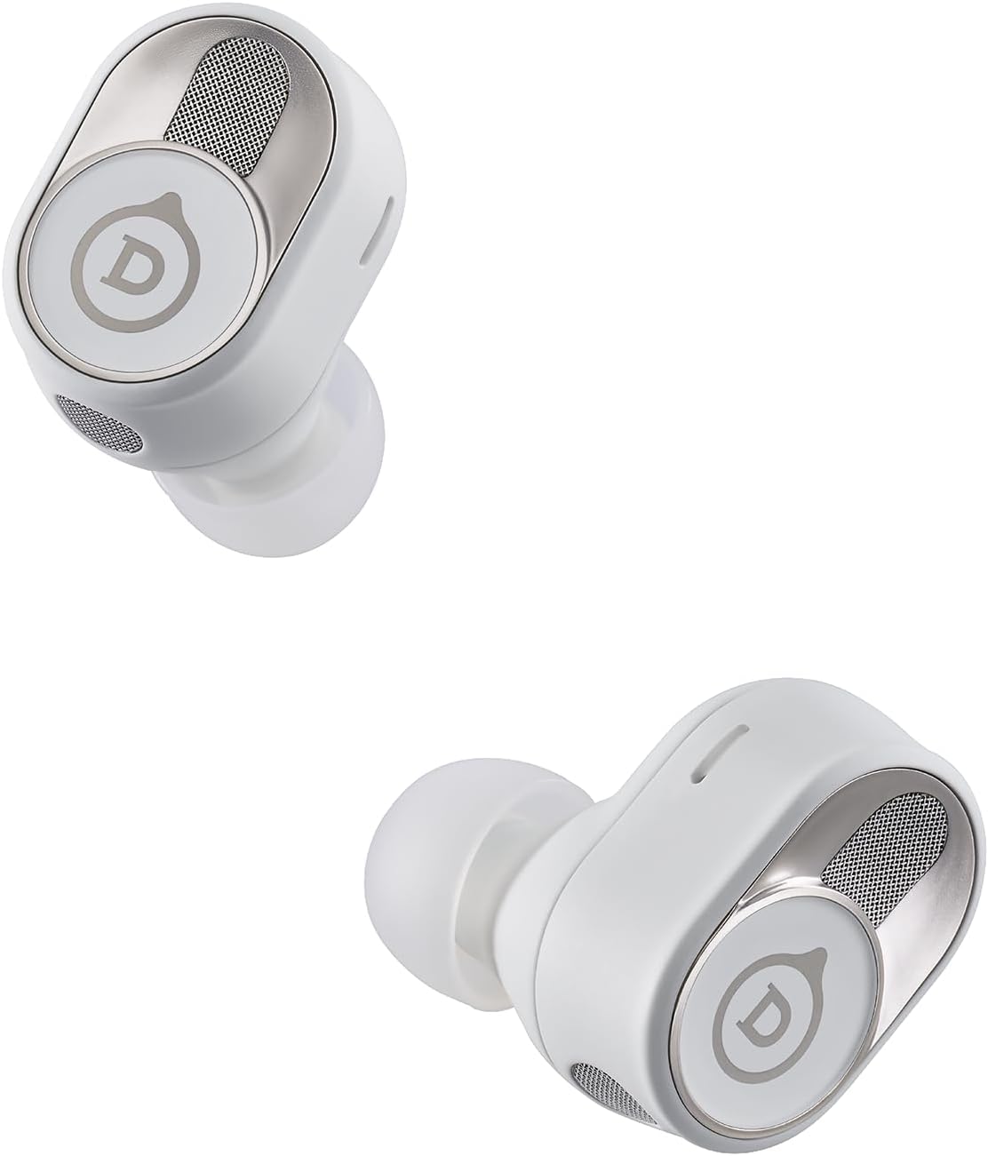 Devialet – Auriculares inalámbricos verdaderos – Gemini II – Blanco icónico – para música diaria y sonido de viaje – Cancelación de ruido – Ajuste