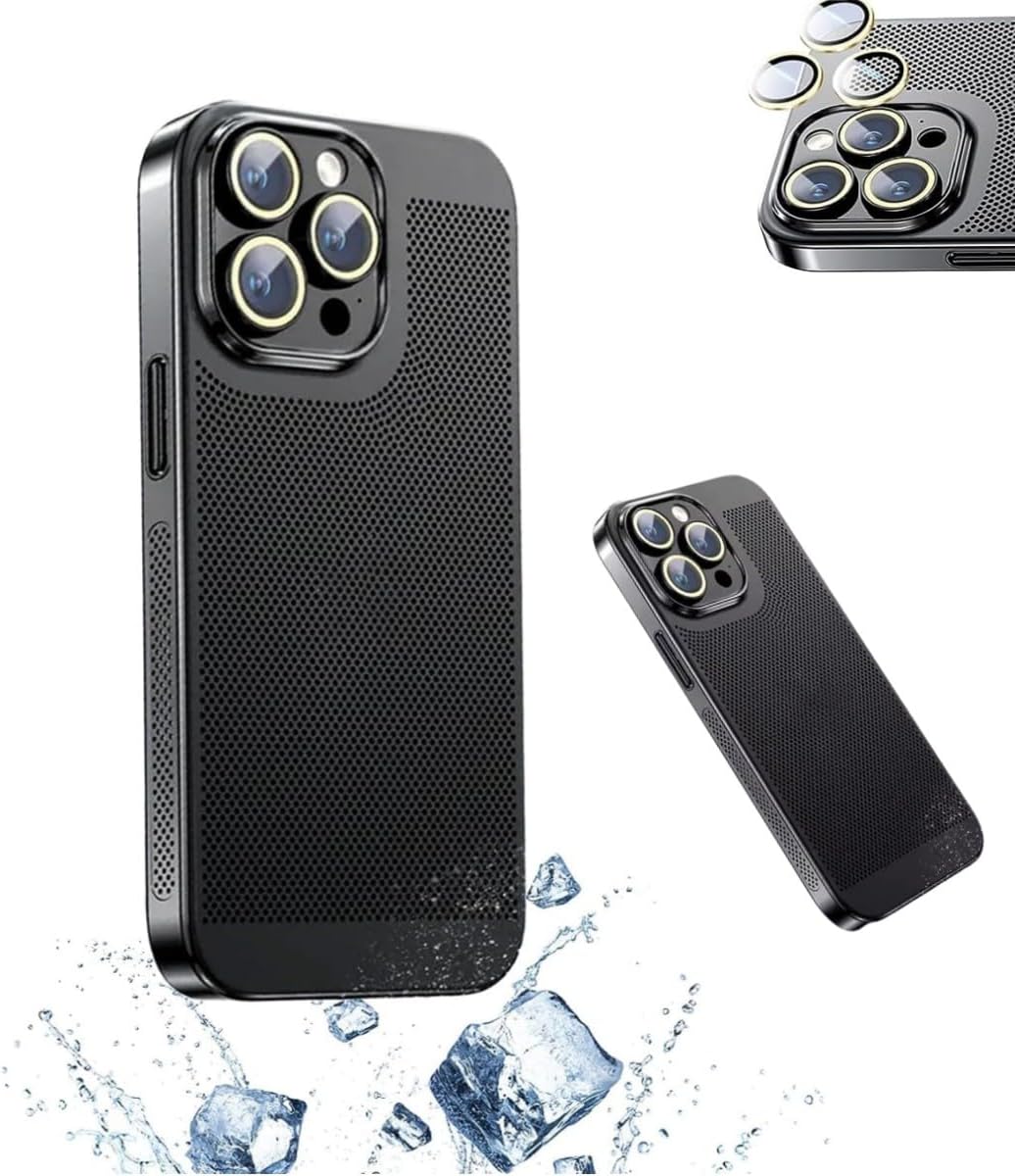 Funda para teléfono con disipación de calor galvanoplastia 2024 para iPhone 14, 13, 12 Promax, nueva versión, funda para teléfono con disipación de
