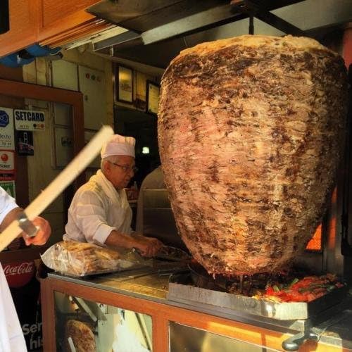 Juego profesional completo de carne de grado industrial. Capacidad de 110.2 lbs.  110 libras. Gas propano 4 quemadores giratorios rotativos parrilla