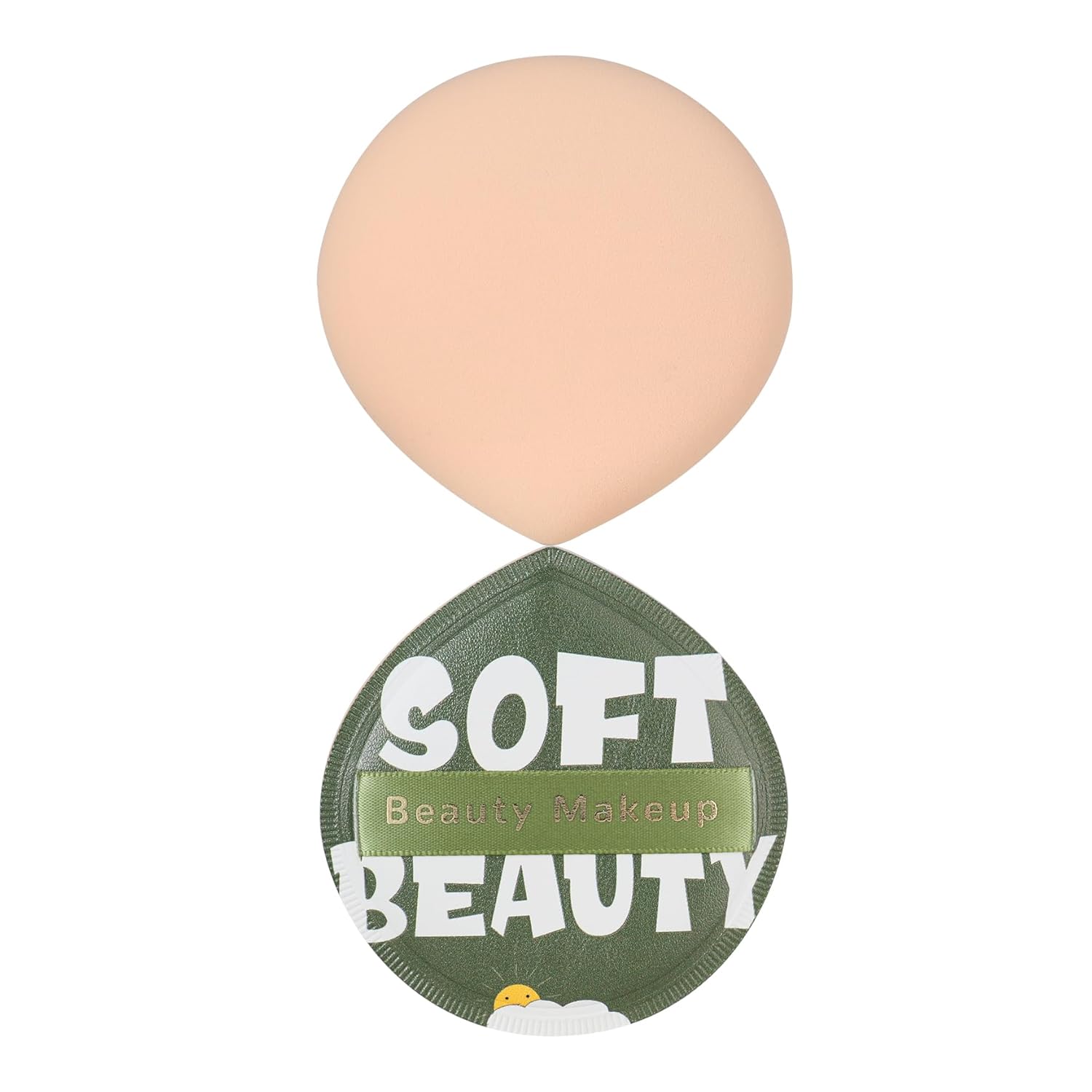 Esponja de maquillaje grande, 2 unidades, esponjas de polvo súper suaves que se aplican rápidamente en 3 segundos, herramienta de maquillaje en seco