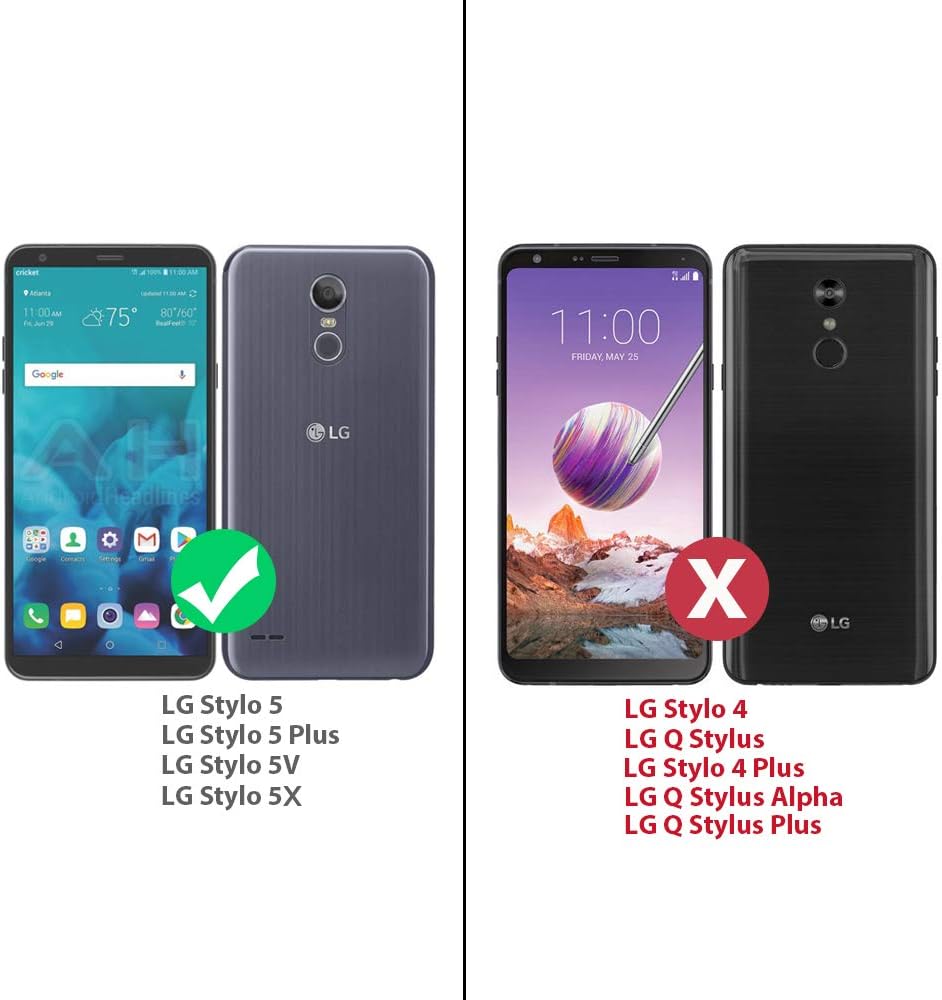 TJS Funda de teléfono celular para LG Stylo 55 Plus5V5X, arco iris, brillante, piel trasera, cuerpo completo, TPU suave parachoques