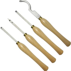 Mini torno de madera con punta de carburo herramientas de torneado conjunto conjunto más duro detallador acabado hueco para carpintería con mango de Mini torno de madera con punta de carburo herramientas de torneado conjunto conjunto más duro detallador acabado hueco para carpintería con mango de