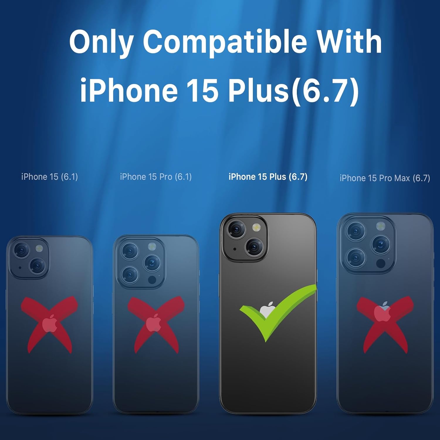 MYBAT PRO Paquete de 2 protectores de pantalla de privacidad de alta calidad para iPhone 15 Plus, 6.7 pulgadas con kit de alineación automática,