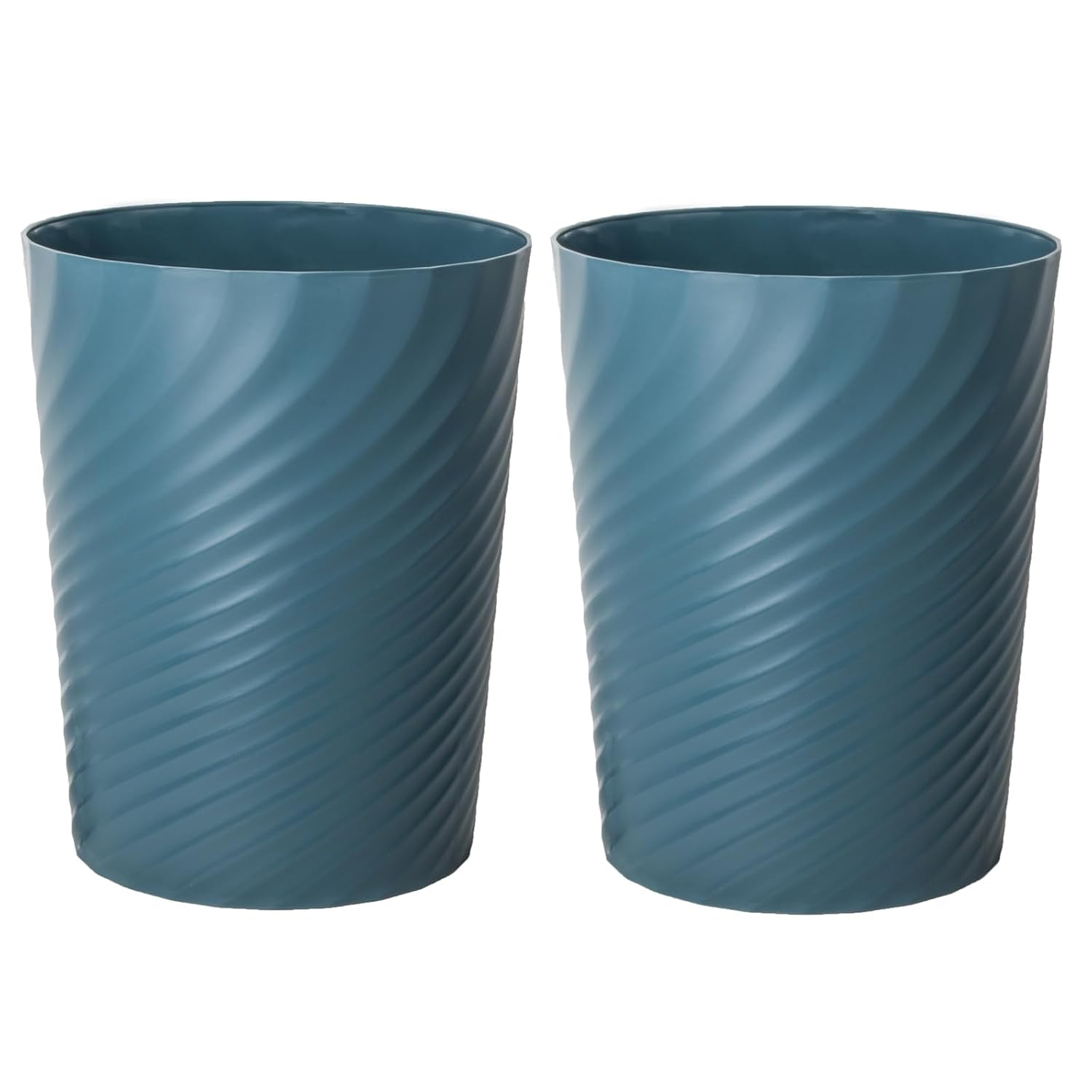 UUJOLY Cubo de basura pequeño de plástico, cesta de basura para baños, lavandería, cocinas, oficinas, habitaciones de niños, dormitorios, 1.8