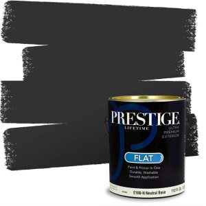 Prestige Paints – 2 en 1, pintura base y pintura de exterior, E100-N-SW6991 Prestige Paints – 2 en 1, pintura base y pintura de exterior, E100-N-SW6991