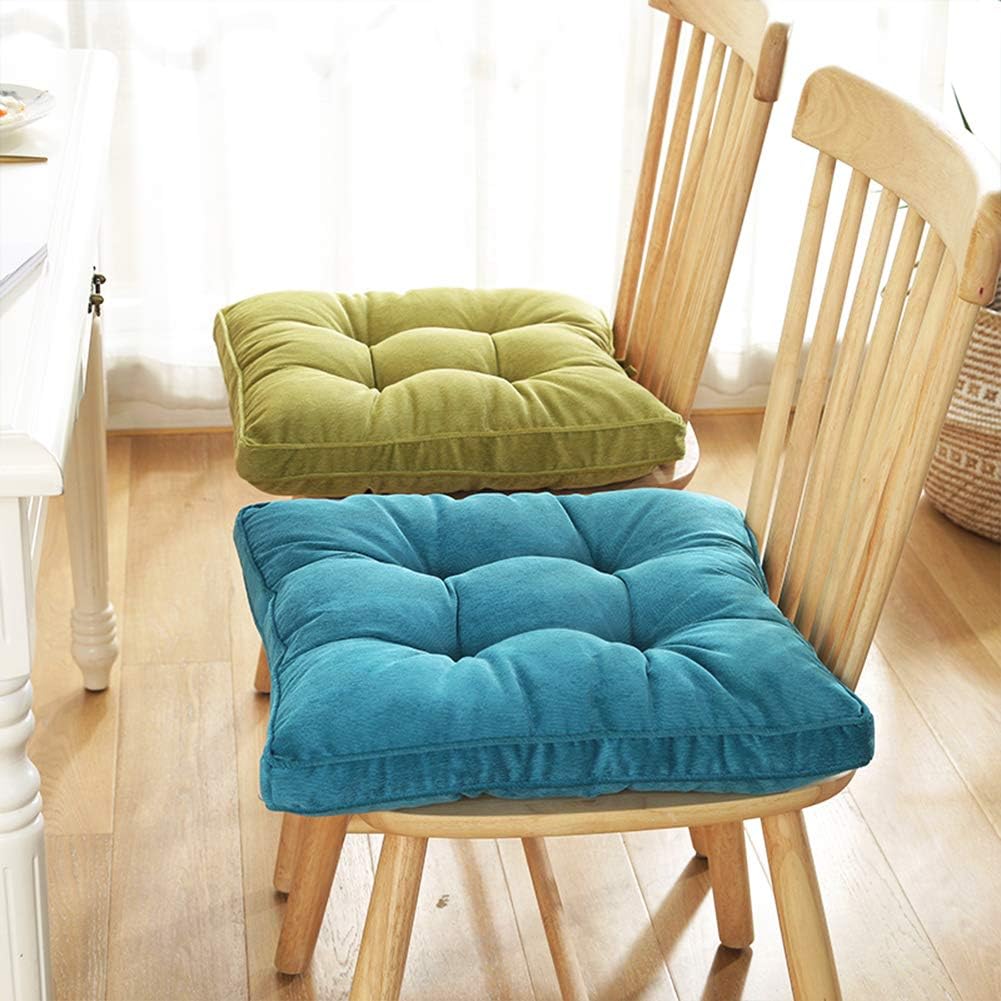 Tiita – Almohada cuadrada para el suelo, cojín de asiento grueso para yoga, meditación, sala de estar, balcón, oficina, exterior, 22 x 22 pulgadas.