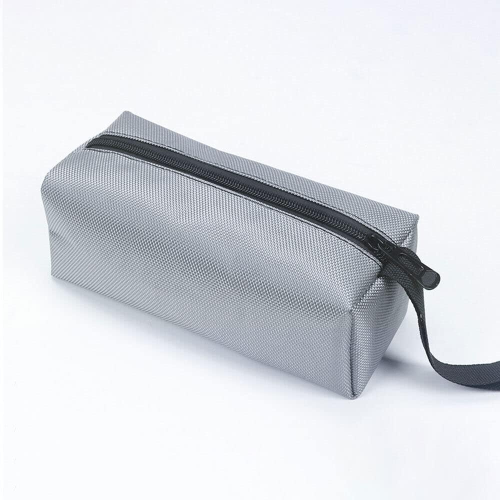2 bolsas de almacenamiento de herramientas de lona portátil, bolsa de transporte, bolsa de transporte con cremallera y lazo para colgar (2 unidades,