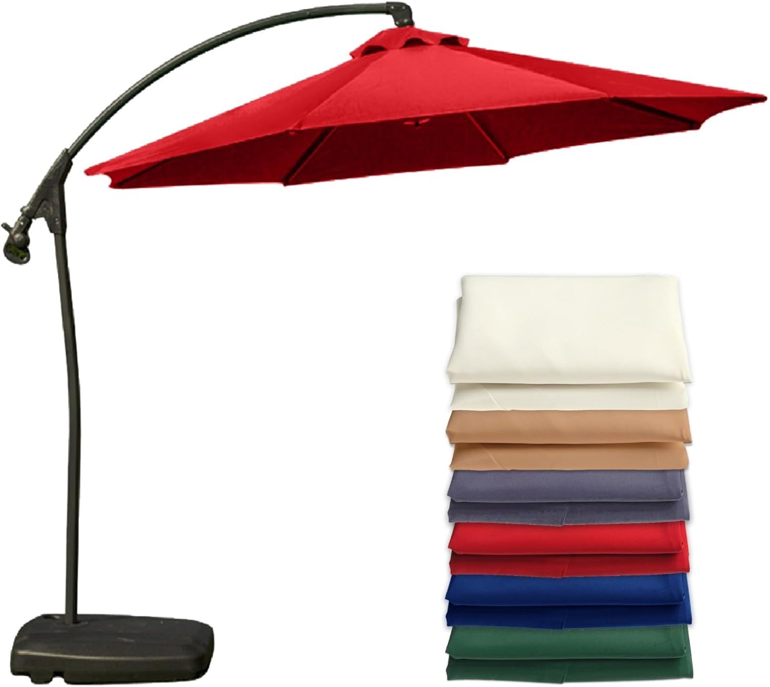 Reemplazo de toldo de 22.79.8 ft, 68 varillas, tela resistente al agua para colgar al aire libre, sombrilla para jardín, sombrilla para mercado,