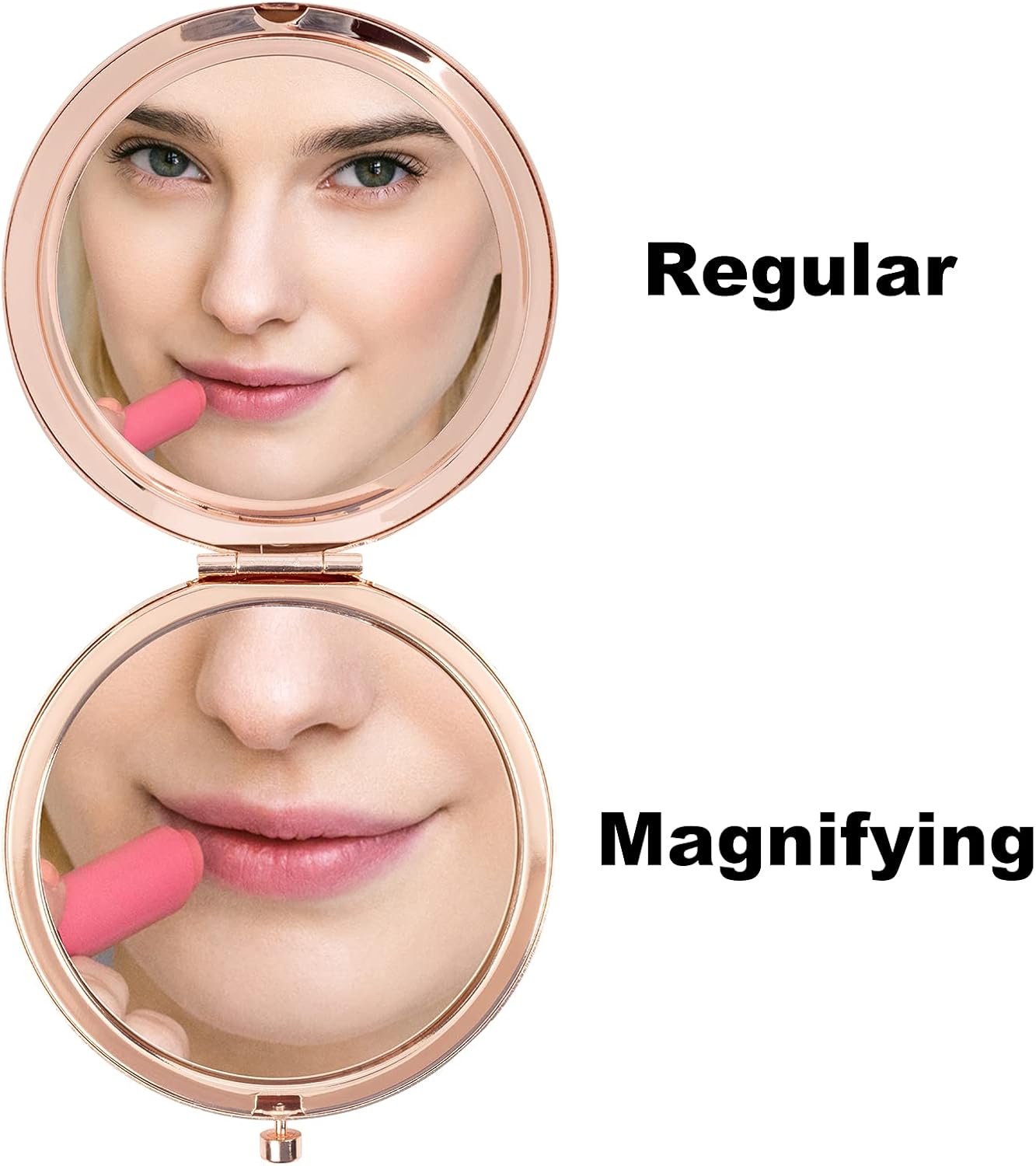 Regalos de cumpleaños para mujeres, espejo de maquillaje compacto, regalos para mujeres, festivales, día de San Valentín, Navidad, día de la madre,