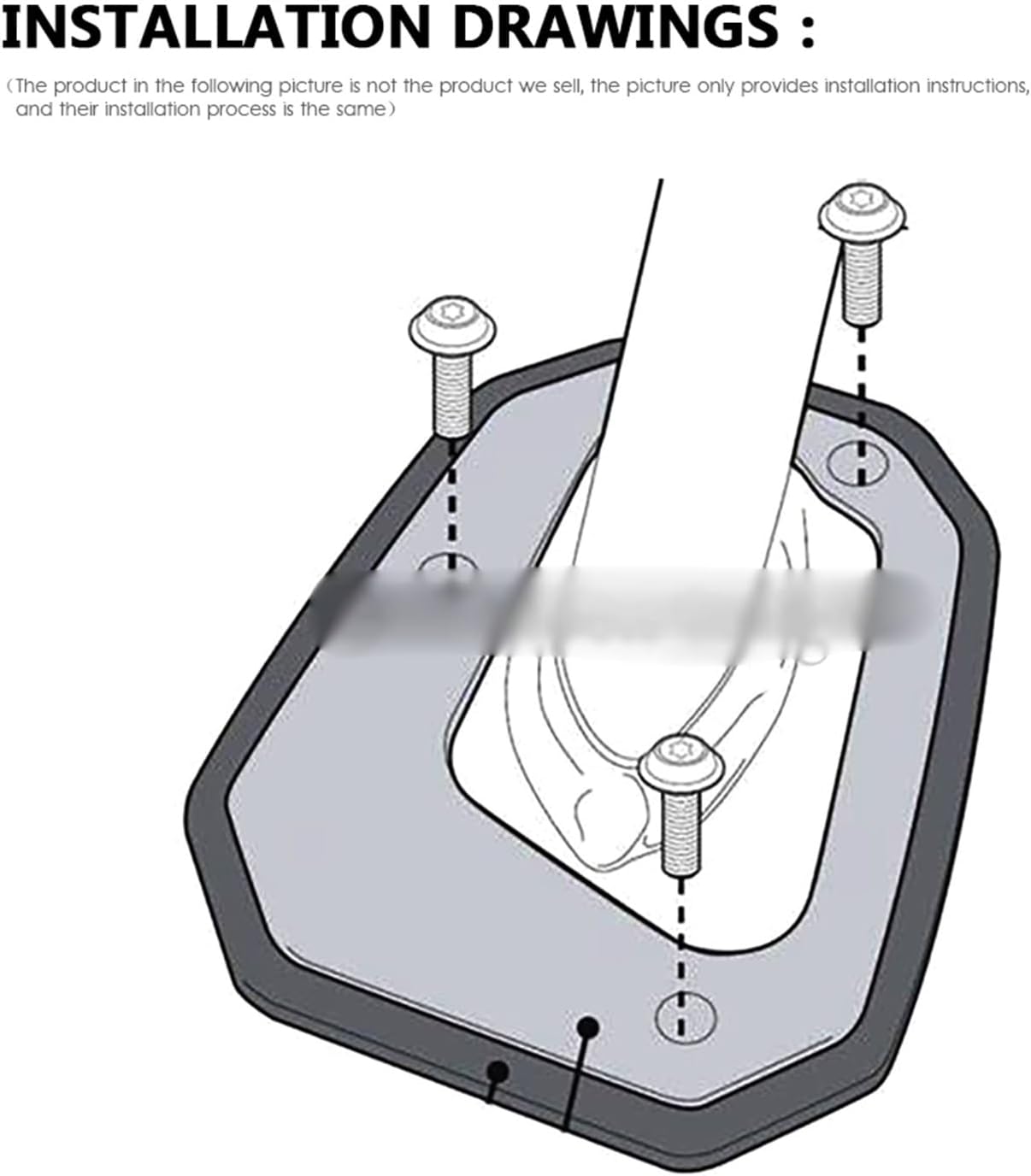 Soporte lateral de motocicleta para BMW R 1200 GS LC R1200GS ADV R1250GS Adventure R 1250 GS CNC Soporte lateral de motocicleta ampliar extensión