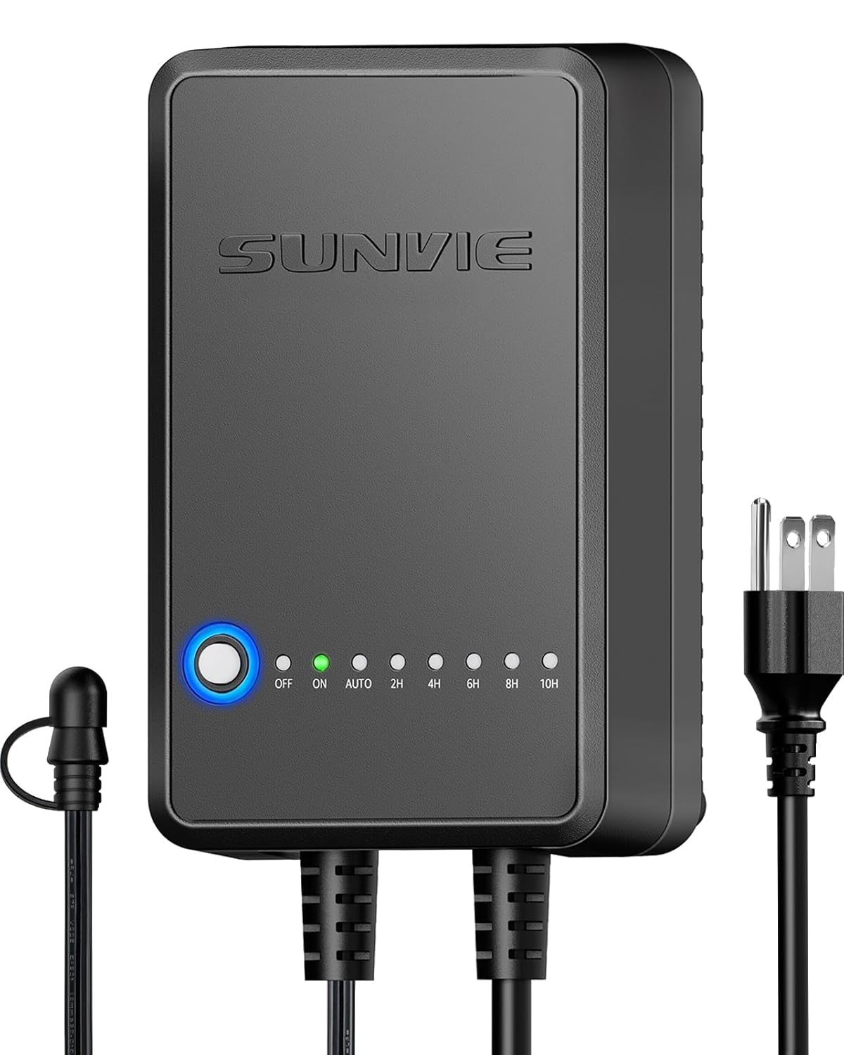 SUNVIE Transformador de paisaje de bajo voltaje de 60 W con temporizador y sensor de fotocélula, transformador de iluminación de paisaje de 120 V CA