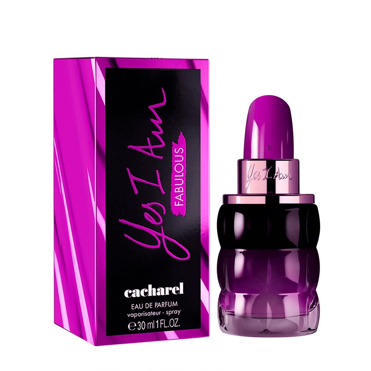 Cacharel Yes I Am Fabulous Eau de Parfum – Perfume en espray para mujer, mora, heliotropo morado y fragancia de leche de avellana fresca