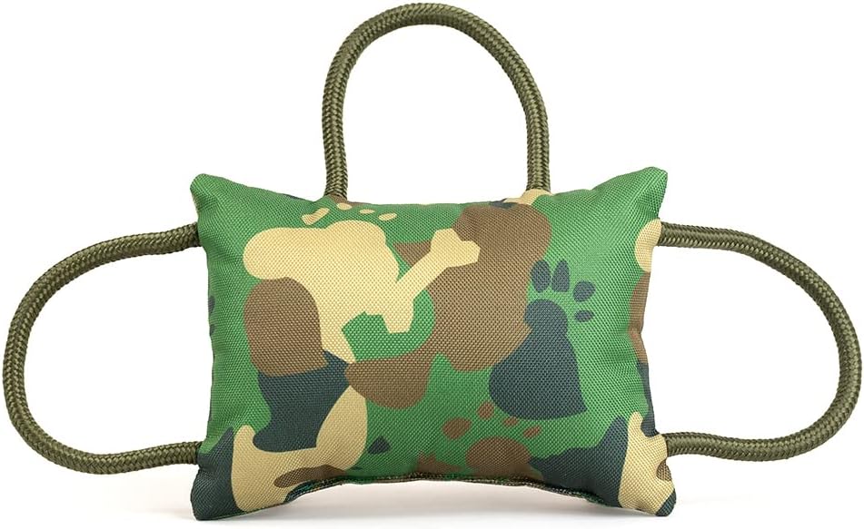 Operation Good Boy – Almohada de juguete para perros, diseño de tres asas utilizado por entrenadores militares y deportivos, cordones de poliéster