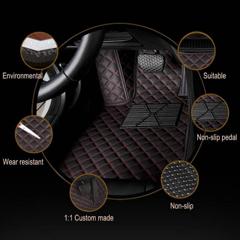 QILIA Alfombrillas personalizadas para el 99 % de los sedán, SUV, automóvil, deportivo, para todo tipo de clima, cobertura completa, impermeables,