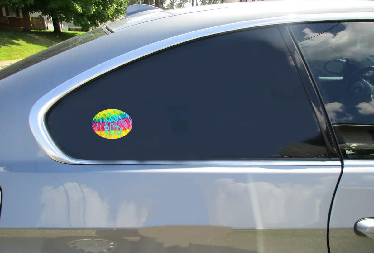 U.S. Custom Stickers So Rad Tie Dye Sticker 3 Inch