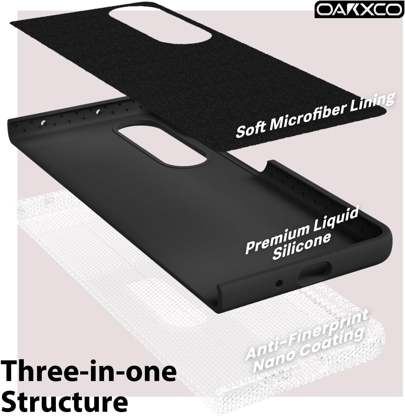 oakxco Funda para teléfono Samsung Galaxy Z Fold 4 de silicona líquida, bonita funda de gel de TPU suave delgada y delgada de goma suave para