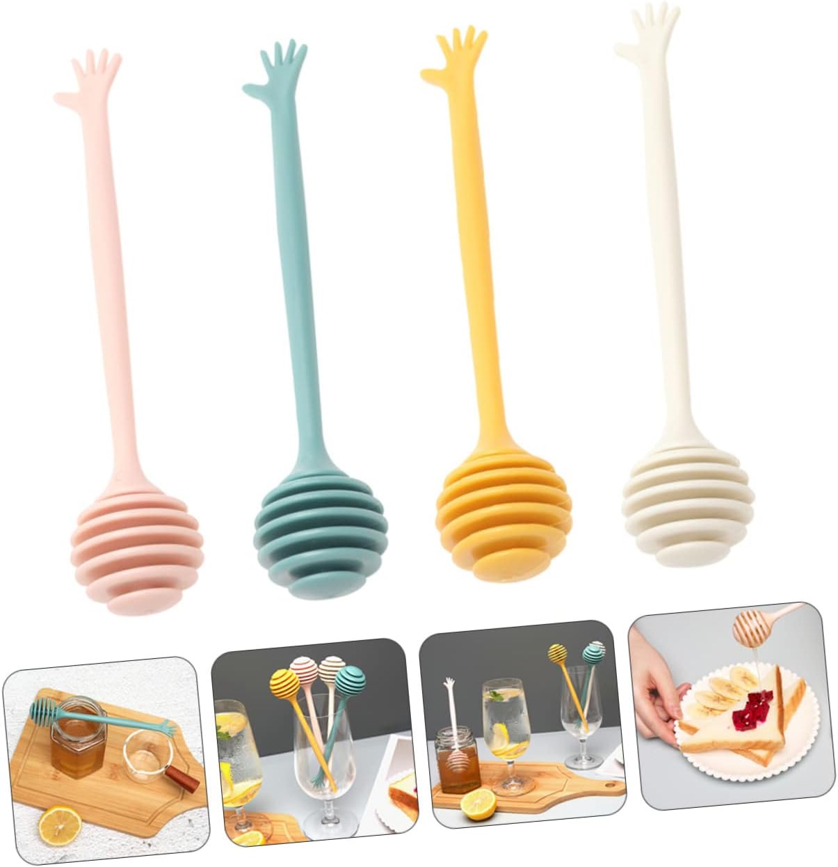 Agitador de miel, dispensador de miel, agitador de espresso, palitos de panal de abeja, tarro de miel, agitador de panal de abeja, cucharas de