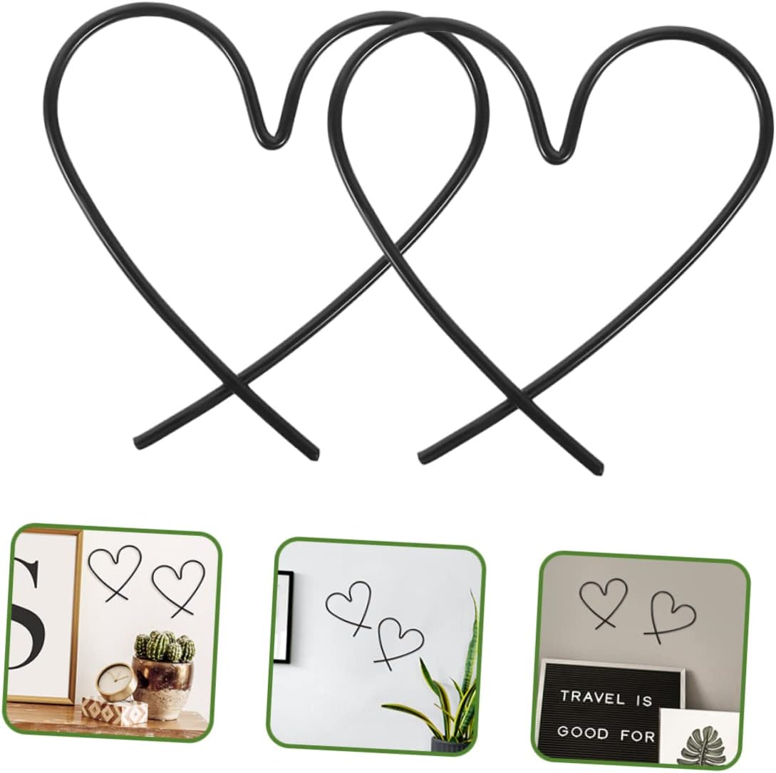 Beavorty Colgante de corazón de línea de 3 piezas, decoración al aire libre, decoración del hogar, decoración de corazón, placas de corazón,