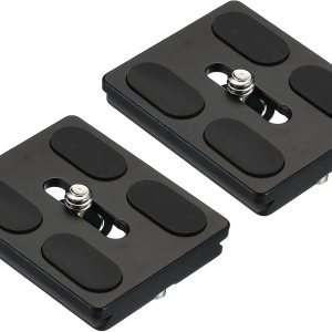 PATIKIL Placa de liberación rápida para trípode con tornillo de anillo en D, paquete de 2 piezas de montaje de adaptador de trípode de cámara, placa PATIKIL Placa de liberación rápida para trípode con tornillo de anillo en D, paquete de 2 piezas de montaje de adaptador de trípode de cámara, placa