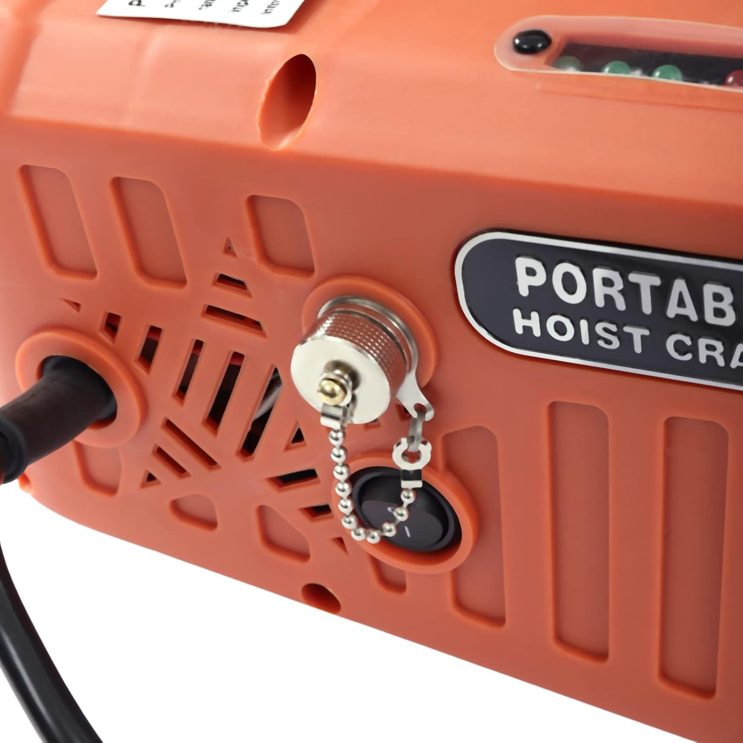 RustyVioum Cabrestante de elevación eléctrico, 440.9 lbs440 libras, cabrestantes eléctricos portátiles de alta resistencia, 1500 W, 110 V, grúa