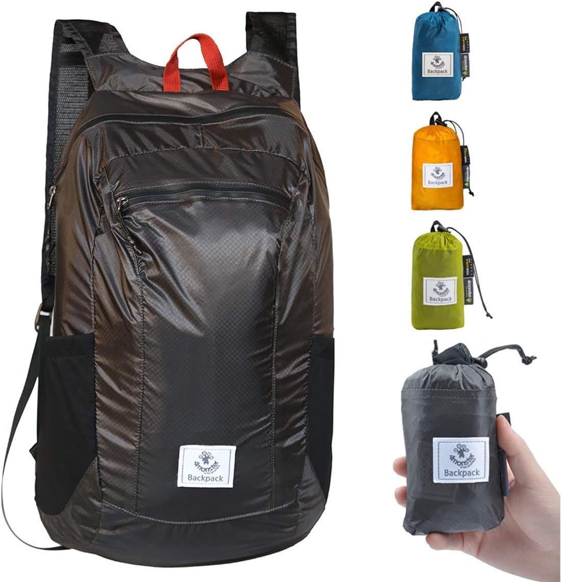 4Monster mochila de senderismo, resistente al agua, ligera y plegable, para viajes, campamentos y exteriores